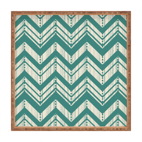 Heather Dutton Weathered Chevron Square Tray