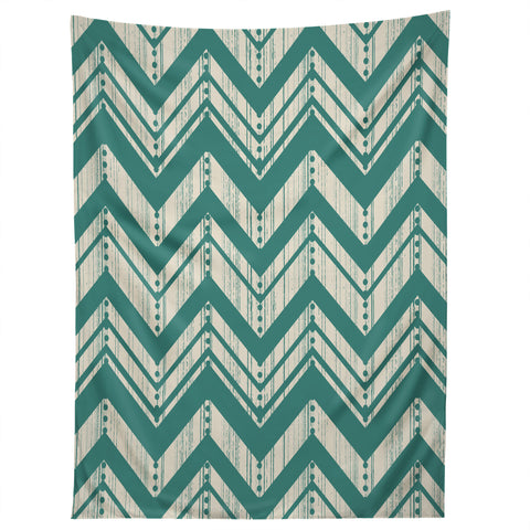 Heather Dutton Weathered Chevron Tapestry