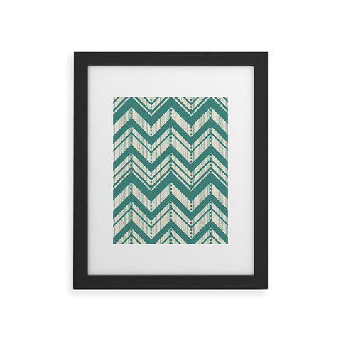 Heather Dutton Weathered Chevron Framed Art Print
