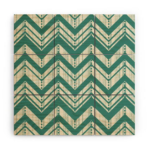 Heather Dutton Weathered Chevron Wood Wall Mural