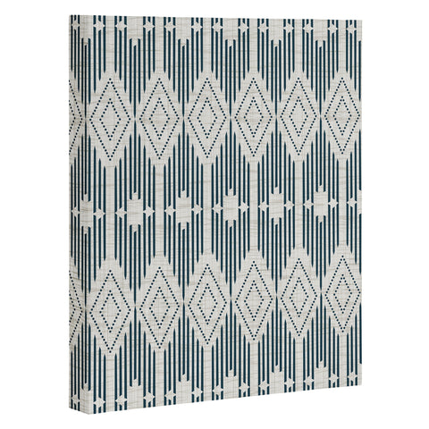 Heather Dutton West End Midnight Linen Art Canvas