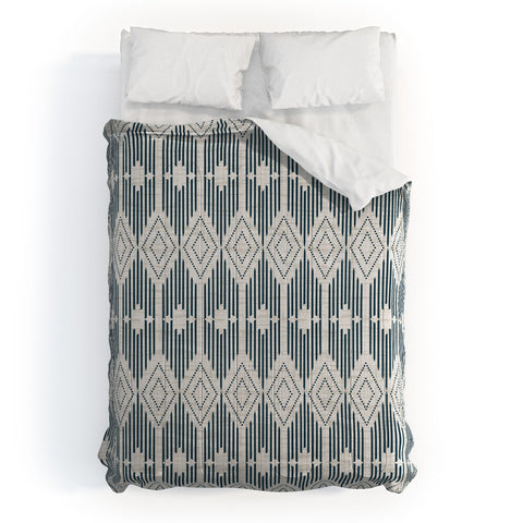 Heather Dutton West End Midnight Linen Comforter