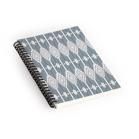 Heather Dutton West End Midnight Linen Spiral Notebook