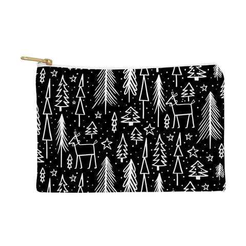 Heather Dutton Winter Wonderland Black Pouch