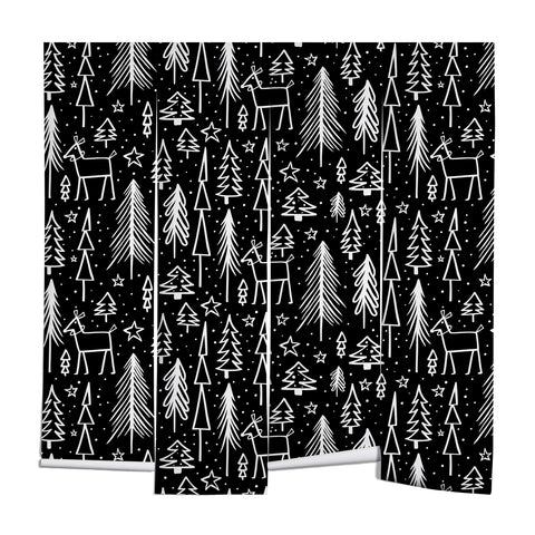 Heather Dutton Winter Wonderland Black Wall Mural