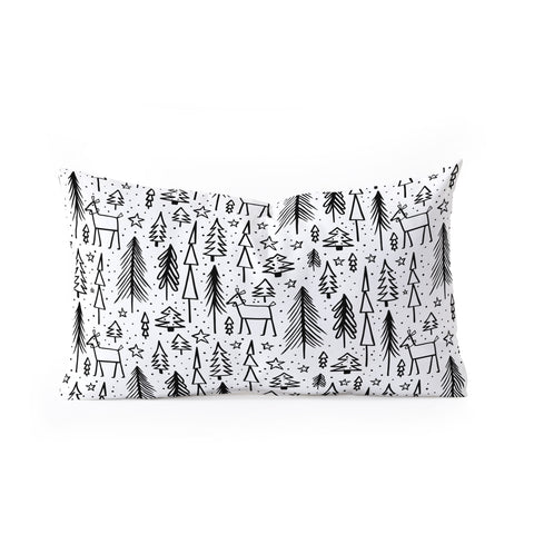 Heather Dutton Winter Wonderland White Oblong Throw Pillow