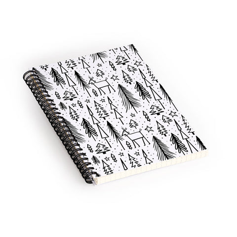Heather Dutton Winter Wonderland White Spiral Notebook