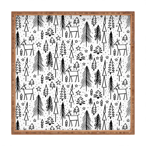 Heather Dutton Winter Wonderland White Square Tray