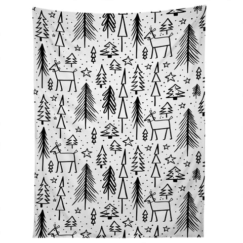 Heather Dutton Winter Wonderland White Tapestry