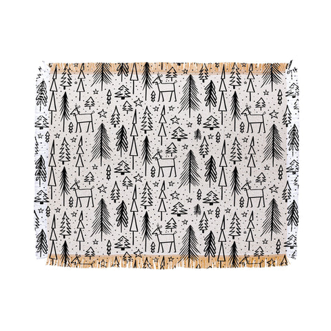 Heather Dutton Winter Wonderland White Throw Blanket