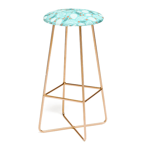 Heather Dutton Winter Woodlands Sky Bar Stool