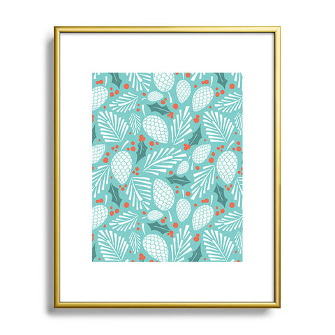 Heather Dutton Winter Woodlands Sky Metal Framed Art Print