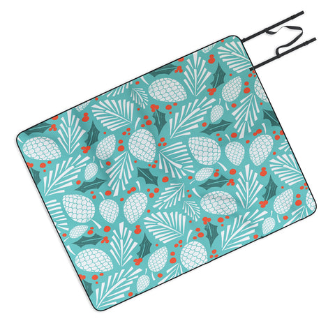 Heather Dutton Winter Woodlands Sky Picnic Blanket