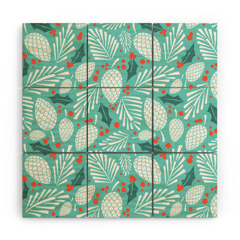 Heather Dutton Winter Woodlands Sky Wood Wall Mural