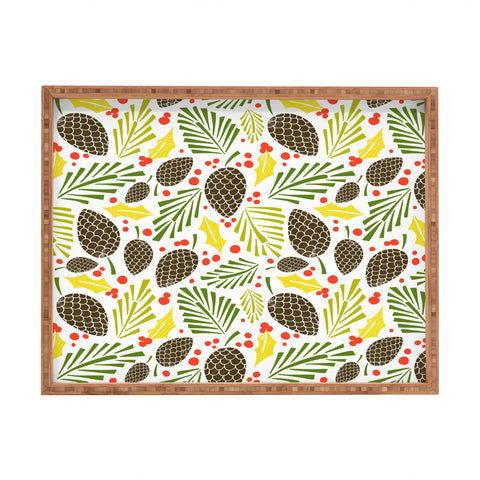 Heather Dutton Winter Woodlands White Rectangular Tray