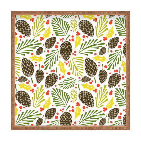 Heather Dutton Winter Woodlands White Square Tray