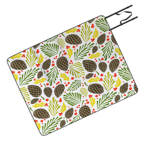 Heather Dutton Winter Woodlands White Picnic Blanket