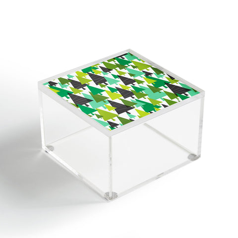 Heather Dutton Winter Woods Green Acrylic Box