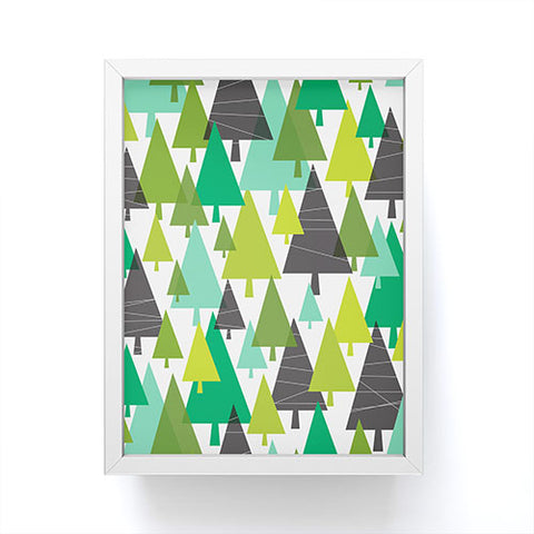 Heather Dutton Winter Woods Green Framed Mini Art Print