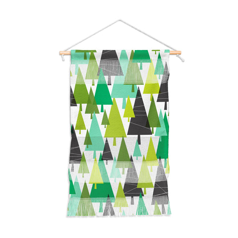 Heather Dutton Winter Woods Green Wall Hanging Portrait