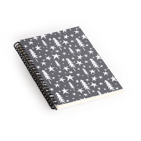 Heather Dutton Wish Upon A Star Grey Spiral Notebook