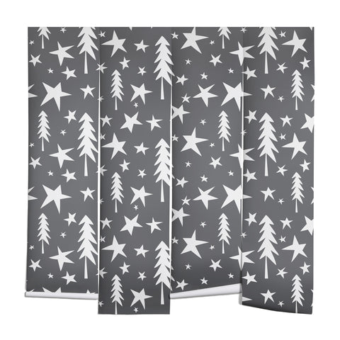 Heather Dutton Wish Upon A Star Grey Wall Mural