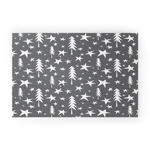 Heather Dutton Wish Upon A Star Grey Welcome Mat