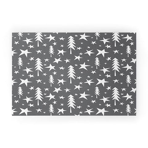 Heather Dutton Wish Upon A Star Grey Welcome Mat