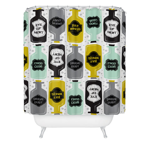 Heather Dutton Witches Brew Shower Curtain