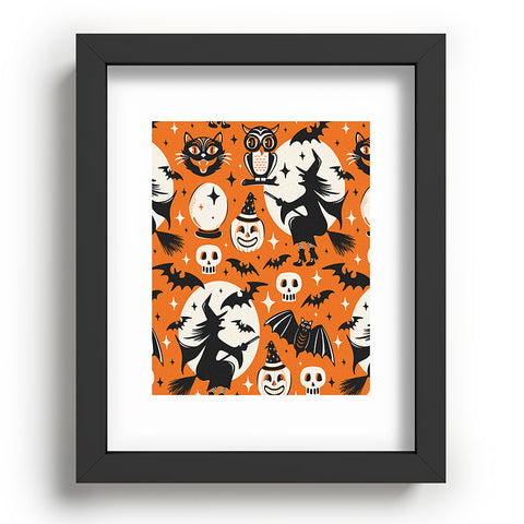 Heather Dutton Witchy Wonders Halloween Orange Recessed Framing Rectangle
