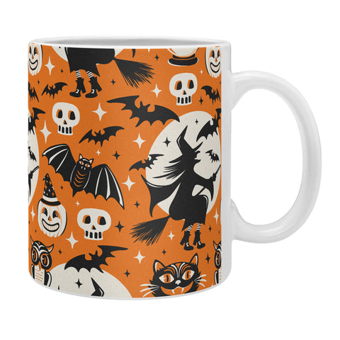 Heather Dutton Witchy Wonders Halloween Orange Coffee Mug