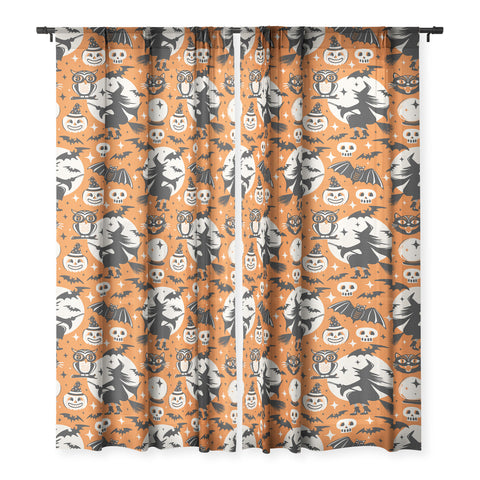 Heather Dutton Witchy Wonders Halloween Orange Sheer Non Repeat