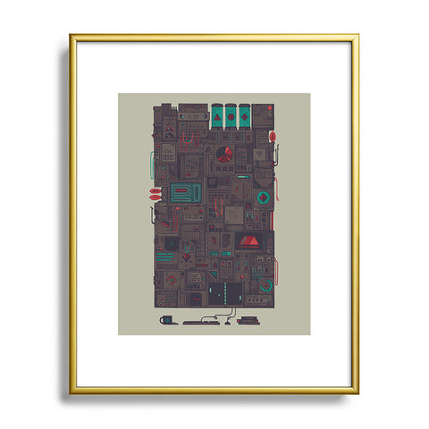 Hector Mansilla AFK Metal Framed Art Print