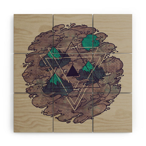 Hector Mansilla Amidst the Mist Wood Wall Mural