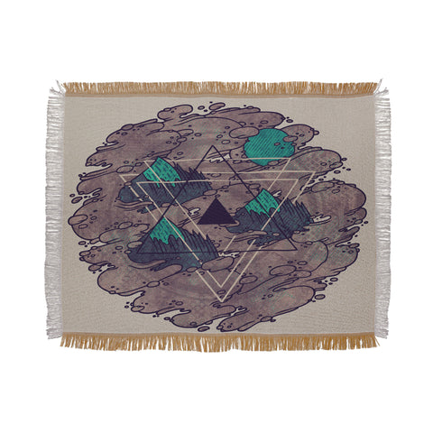 Hector Mansilla Amidst the Mist Throw Blanket