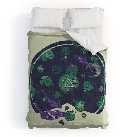 Hector Mansilla Amongst the Lilypads Comforter