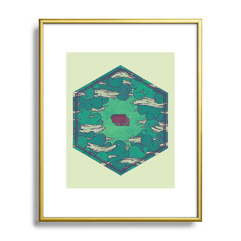 Hector Mansilla Away from Everything Metal Framed Art Print