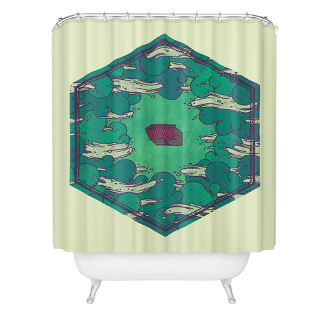 Hector Mansilla Away from Everything Shower Curtain