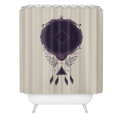 Hector Mansilla Cosmic Dreaming Shower Curtain