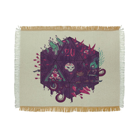 Hector Mansilla Die of Death Throw Blanket
