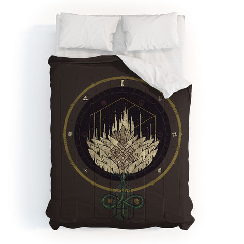 Hector Mansilla Fading Dahlia Comforter