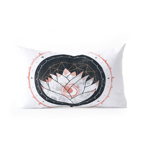 Hector Mansilla Lotus Oblong Throw Pillow