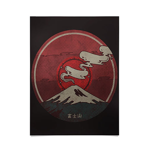 Hector Mansilla Mt Fuji Poster