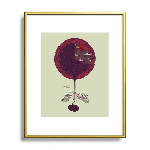 Hector Mansilla Night Falling Metal Framed Art Print