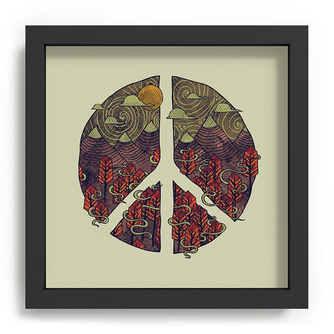 Hector Mansilla Peaceful Landscape Recessed Framing Square