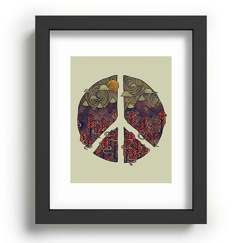 Hector Mansilla Peaceful Landscape Recessed Framing Rectangle