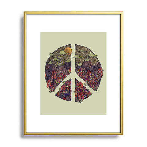 Hector Mansilla Peaceful Landscape Metal Framed Art Print