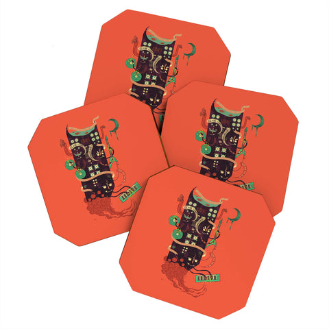 Hector Mansilla Power Trio Coaster Set
