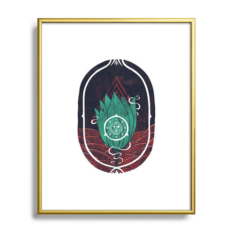 Hector Mansilla Pulsatilla Patens Metal Framed Art Print