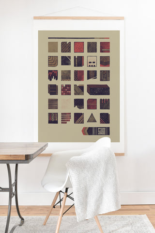 Hector Mansilla Swatches Art Print And Hanger